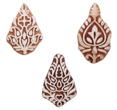 Set of 3 Piece New Mix Wooden Printing Blocks