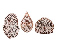Set of 3 Piece New Mix Wooden Printing Blocks