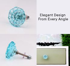 Water Octagon Shape Glass Cabinet Knobs Online