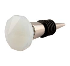 Milky Glass Top Wine Stopper 