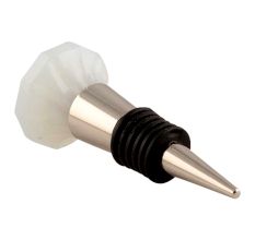 Milky Glass Top Wine Stopper 