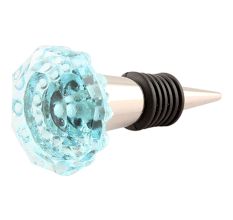 Water Octagon Shape Glass Wine Stopper
