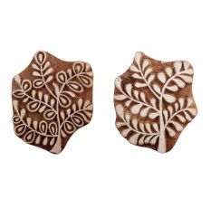 Set of 2 Piece New Mix Wooden Printing Blocks