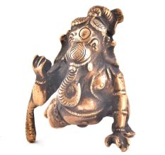 Brass Crawling Baby Ganesha Statue