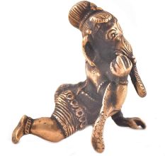 Brass Crawling Baby Ganesha Statue