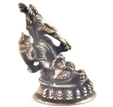 Brass Ganesha Sitting  Home Decor Statue