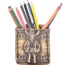 Tribal Brass Pen Pencil Holder