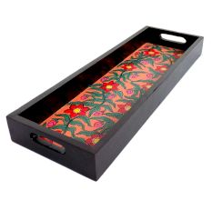 Floral Handmade Contemporary Painting Knick Knack Tray