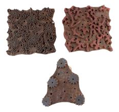 Set of 3 Piece New Mix Wooden Printing Blocks