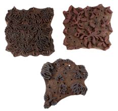 Set of 3 Piece New Mix Wooden Printing Blocks