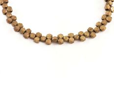 Vintage Brass Beaded Necklace