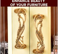 Brass Decorative Indian Peacock Door Handles(Set Of 2)