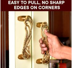 Brass Decorative Indian Peacock Door Handles(Set Of 2)