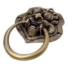 Brass Dragon Face Door Knocker