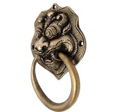 Brass Dragon Face Door Knocker