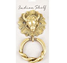 Brass Cow Head Hunt Door Knocker/Towel Ring