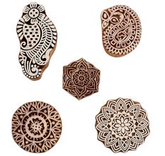 Set of 5 Piece New Mix Wooden Printing Blocks