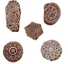 Set of 5 Piece New Mix Wooden Printing Blocks