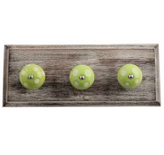 Lime Etched Wooden Hooks