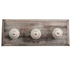 Multi Color Strip Wooden Hooks