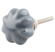 Dark Grey Pomegranate Bud Knob