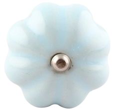 Solid Sky Blue Ceramic Melon Wine Stopper