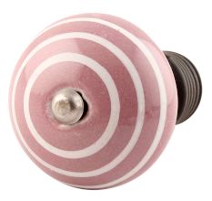 Lavender Striped Ceramic Wine Stopper