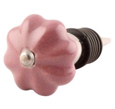Solid Lavender Ceramic Medium Melon Wine Stopper