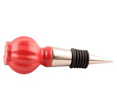 Solid Red Umbrella Ceramic Wine Stopper