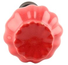 Solid Red Umbrella Ceramic Wine Stopper