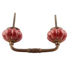 Cherry Golden Line Ceramic Melon Bridge Handle