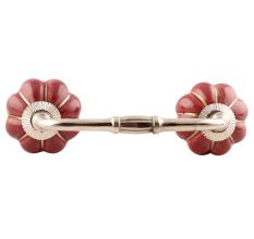 Cherry Golden Line Ceramic Melon Bridge Handle