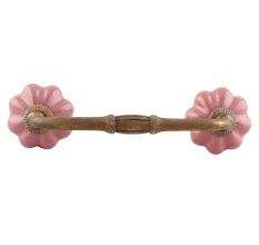 Solid Lavender Ceramic Medium Melon Bridge Handles