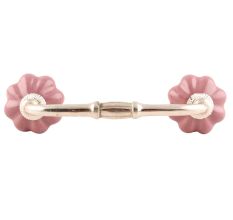 Solid Lavender Ceramic Medium Melon Bridge Handles