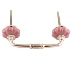 Solid Lavender Ceramic Medium Melon Bridge Handles