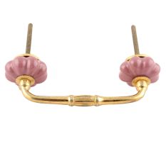 Solid Lavender Ceramic Medium Melon Bridge Handles