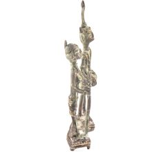 Tribal Brass Dancing Couple Figurine