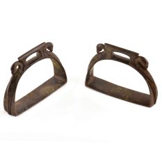 Old Brass Stirrups Rocking Horse Accessory (Set Of 2)