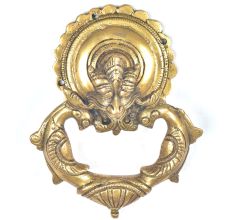 Brass Dragon Face Door Knocker