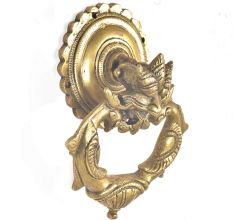 Brass Dragon Face Door Knocker