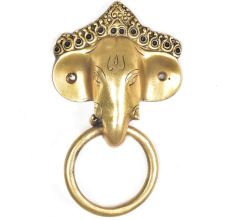 Brass Ganesha Head Door Knocker