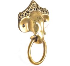 Brass Ganesha Head Door Knocker