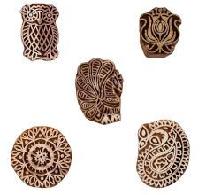 Set of 5 Piece New Mix Wooden Printing Blocks