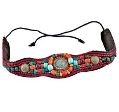 Hand-stitched Colorful Stones Fashion BeltÂ From Ladakh