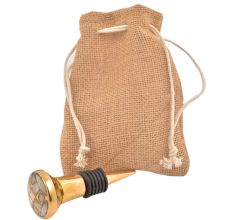 Golden Brass Metal Shell Wine Stopper