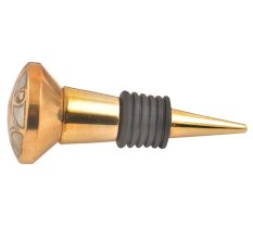 Gold Embroidered Metal Wine Stopper