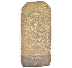 Brass Sculpture Lord ganesha On Small Comb