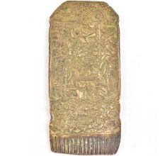 Brass Sculpture Lord ganesha On Small Comb