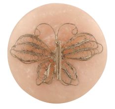 Silver Butterfly Resin Cabinet Knobs