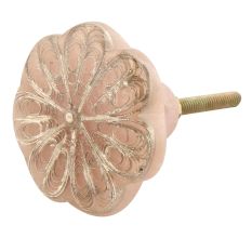 Baby Pink Flower Resin Drawer Knob Online